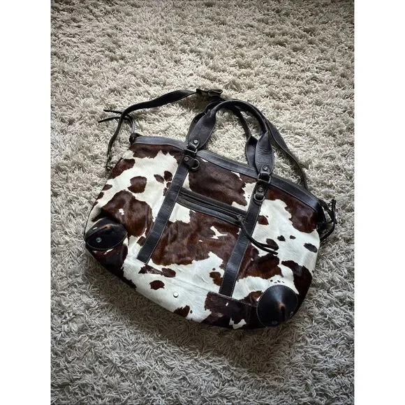 Cavalcanti Cowhide Leather Made in Italy Large tote duffel bag - Picture 1 of 16